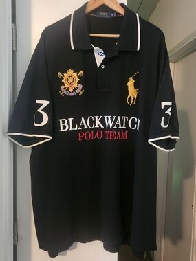 Polo Ralph Lauren BlackWatch Polo Shirt Rugby Men's 3XB Big Pony Rugby #3 3XL